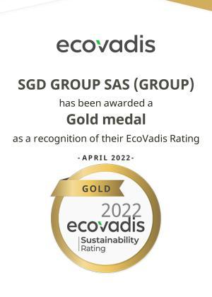 EcoVadis Rating Certificate 2022